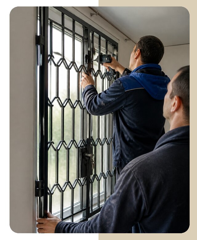Установка распашных решеток в Тутаеве цена от 6815 р. | ДвериЛегко-Ттв