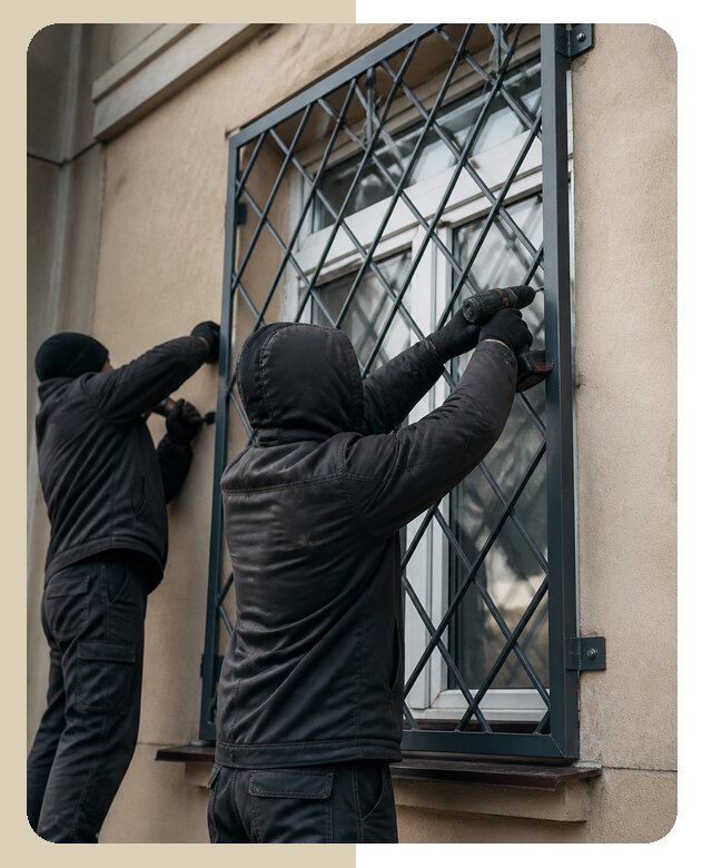 Установка антивандальных решеток на окна в Тутаеве